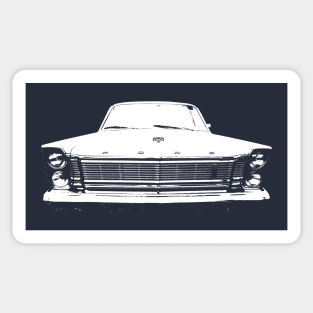 Ford Galaxie 1960s American classic car monoblock white Sticker